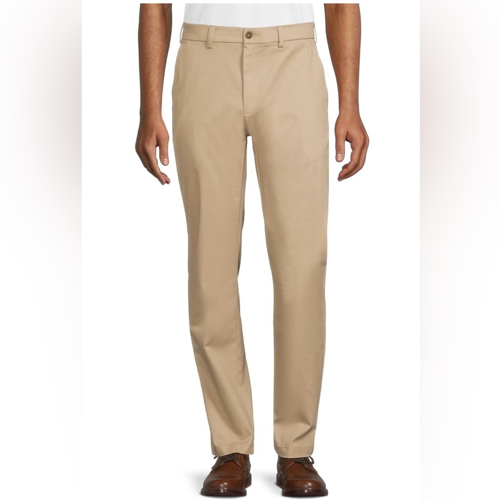George Premium Straight Khakis – Wrinkle Resistant – NWT – 36x30 – Stone Wash